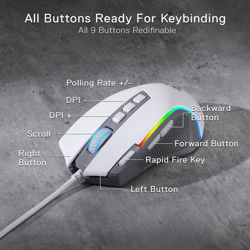 موس گیمینگ ردراگون PREDATOR M612
