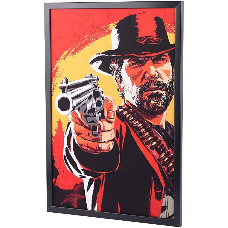 تابلو شاسی طرح Red Dead Redemption سایز 40*60 سانتی متر کد 1