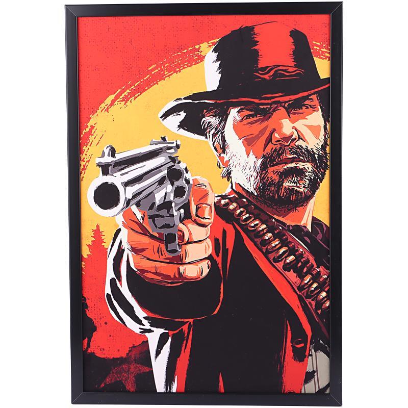تابلو شاسی طرح Red Dead Redemption سایز 40*60 سانتی متر کد 1