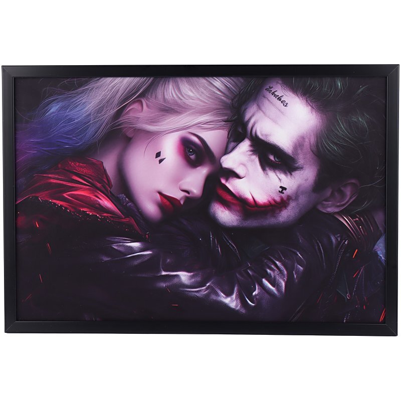 تابلو شاسی طرح Joker & Harley Quinn سایز 40*60 سانتی متر