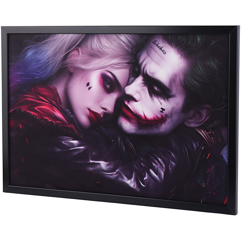 تابلو شاسی طرح Joker & Harley Quinn سایز 40*60 سانتی متر