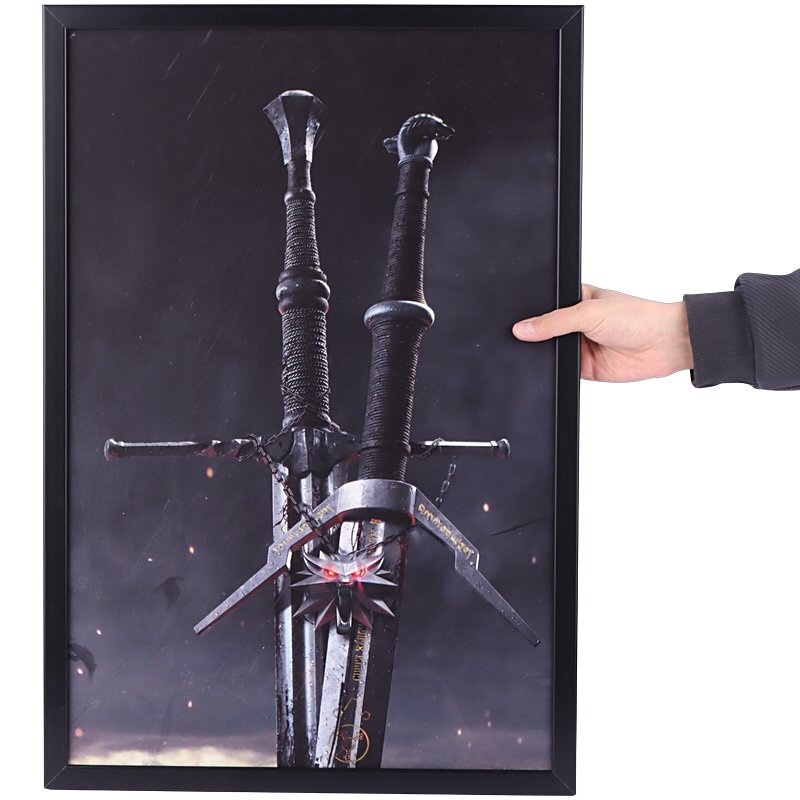 تابلو شاسی طرح The Witcher سایز 40*60 سانتی متر کد 1