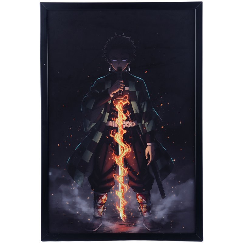 تابلو شاسی طرح Demon Slayer سایز 40*60 سانتی متر