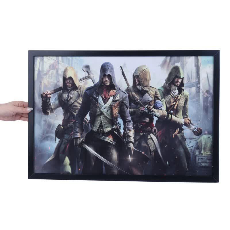 تابلو شاسی طرح Assassins Creed Unity سایز 40*60 سانتی متر