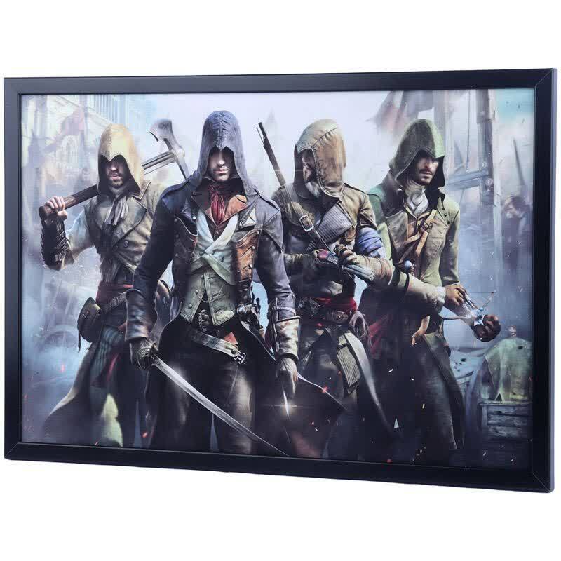 تابلو شاسی طرح Assassins Creed Unity سایز 40*60 سانتی متر