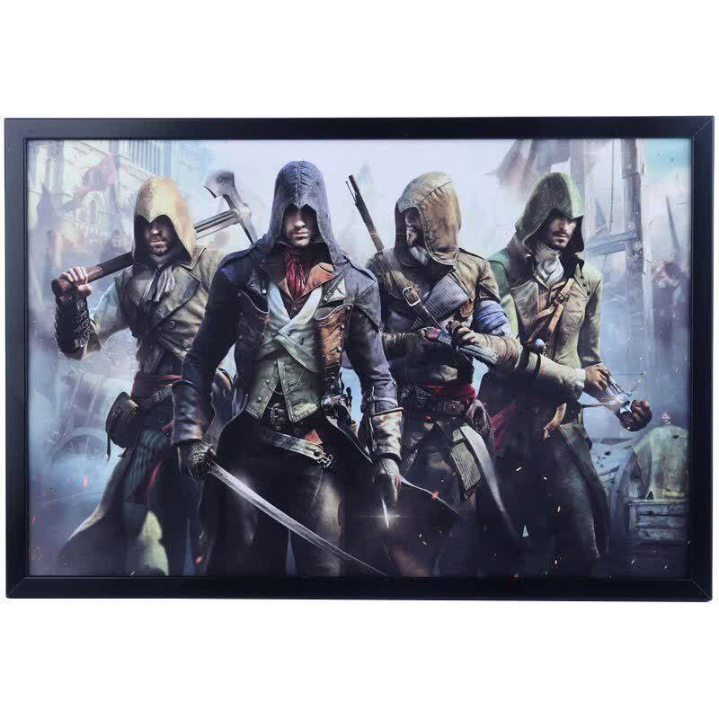 تابلو شاسی طرح Assassins Creed Unity سایز 40*60 سانتی متر