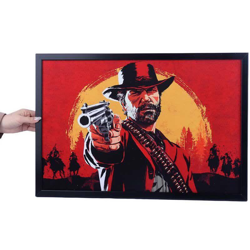 تابلو شاسی طرح Red Dead Redemption سایز 40*60 سانتی متر کد 2