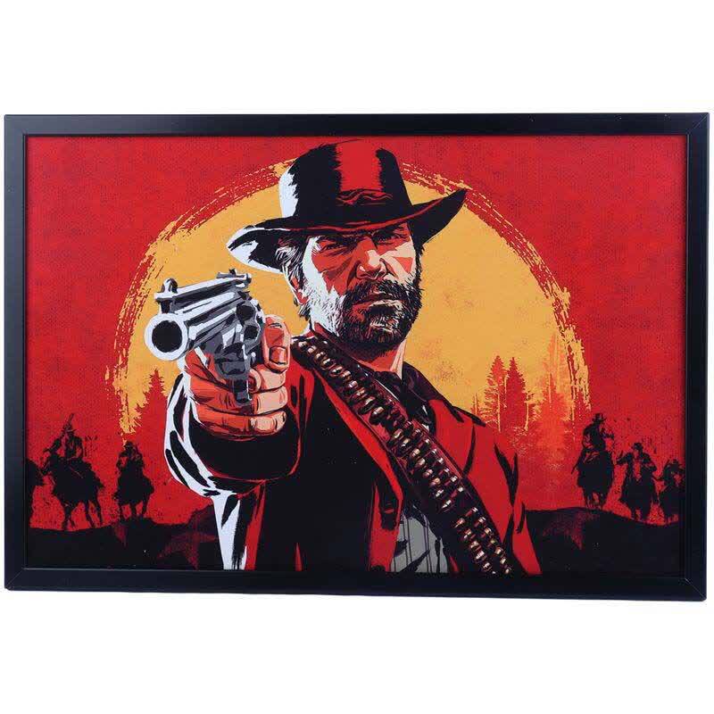تابلو شاسی طرح Red Dead Redemption سایز 40*60 سانتی متر کد 2