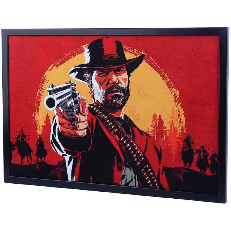 تابلو شاسی طرح Red Dead Redemption سایز 40*60 سانتی متر کد 2