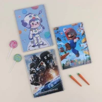 دفتر سیمی 50 برگ طرح کارتونی پسرانه نهال آلما کد 7599