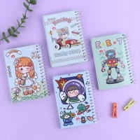 دفترچه یادداشت 100 برگ نهال آلما کد 7349 بغل بازشو