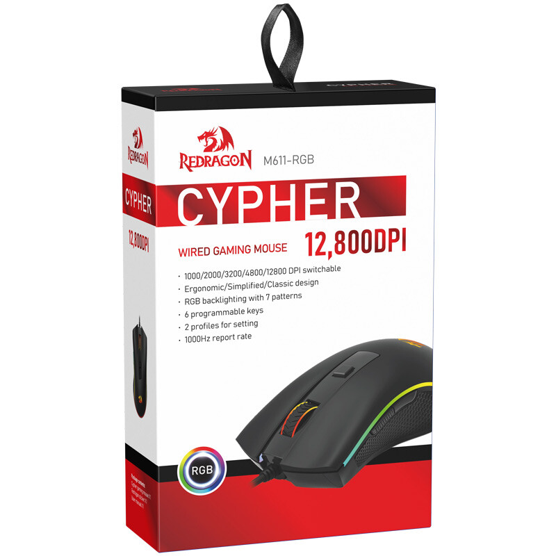موس گیمینگ ردراگون CYPHER M611