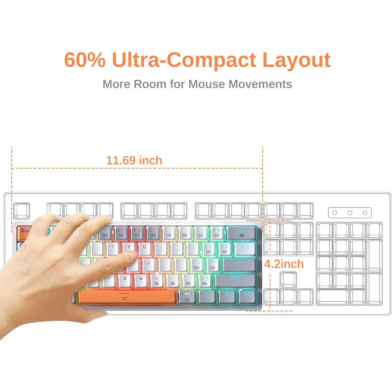 کیبورد گیمینگ ردراگون Akali K642 WGO