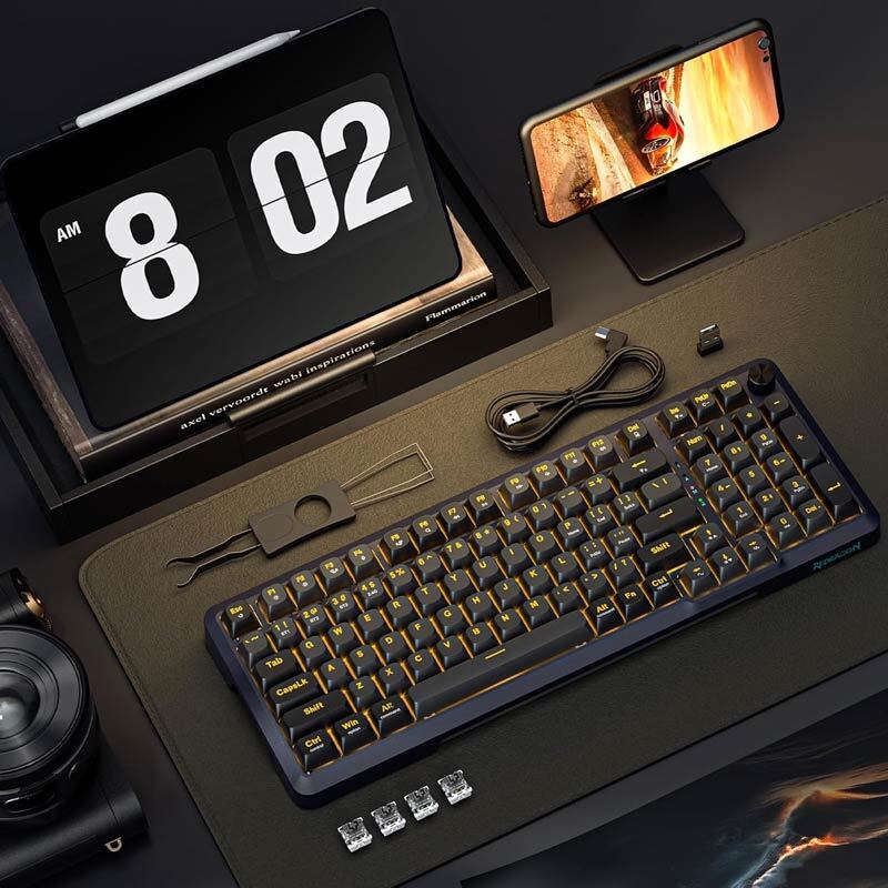 کیبورد بی سیم گیمینگ ردراگون BRAGI PRO K688 GB