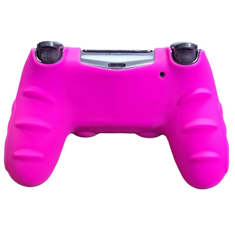 روکش دسته بازی PS4 استوپ دار زمینه صورتی مشکی