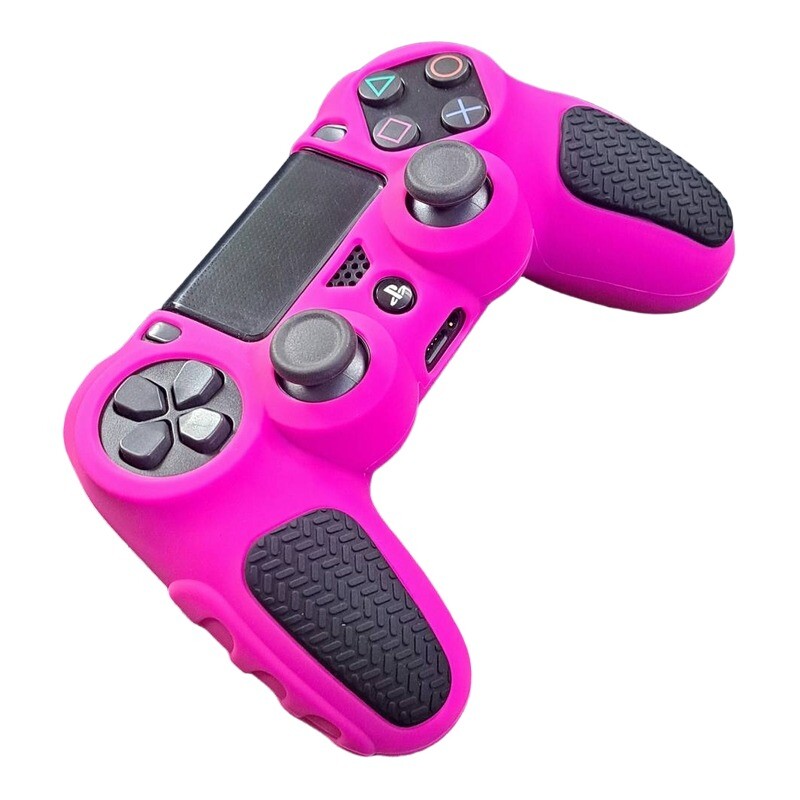 روکش دسته بازی PS4 استوپ دار زمینه صورتی مشکی