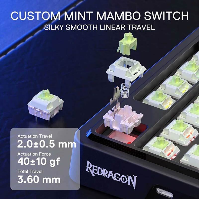 کیبورد بی سیم گیمینگ ردراگون Ucal Pro K673 SP