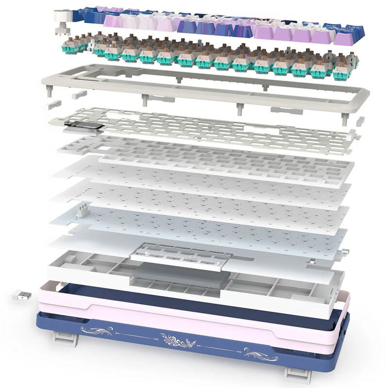 کیبورد بی سیم گیمینگ ردراگون K708AK RGB PRO