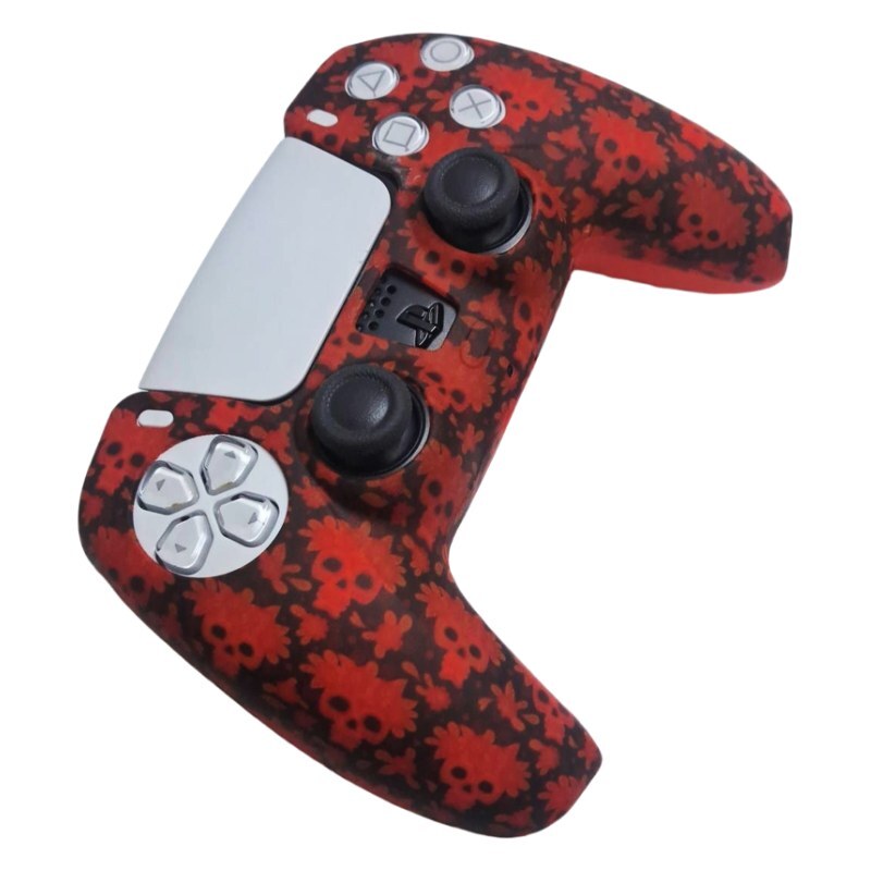 روکش دسته بازی PS5 طرح Flower skull