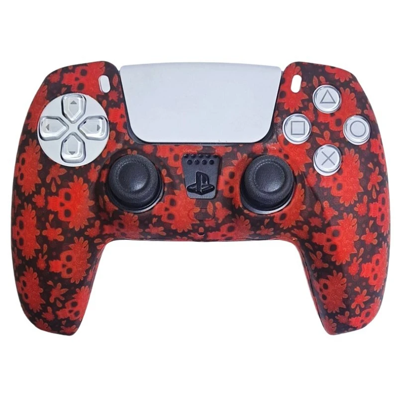 روکش دسته بازی PS5 طرح Flower skull