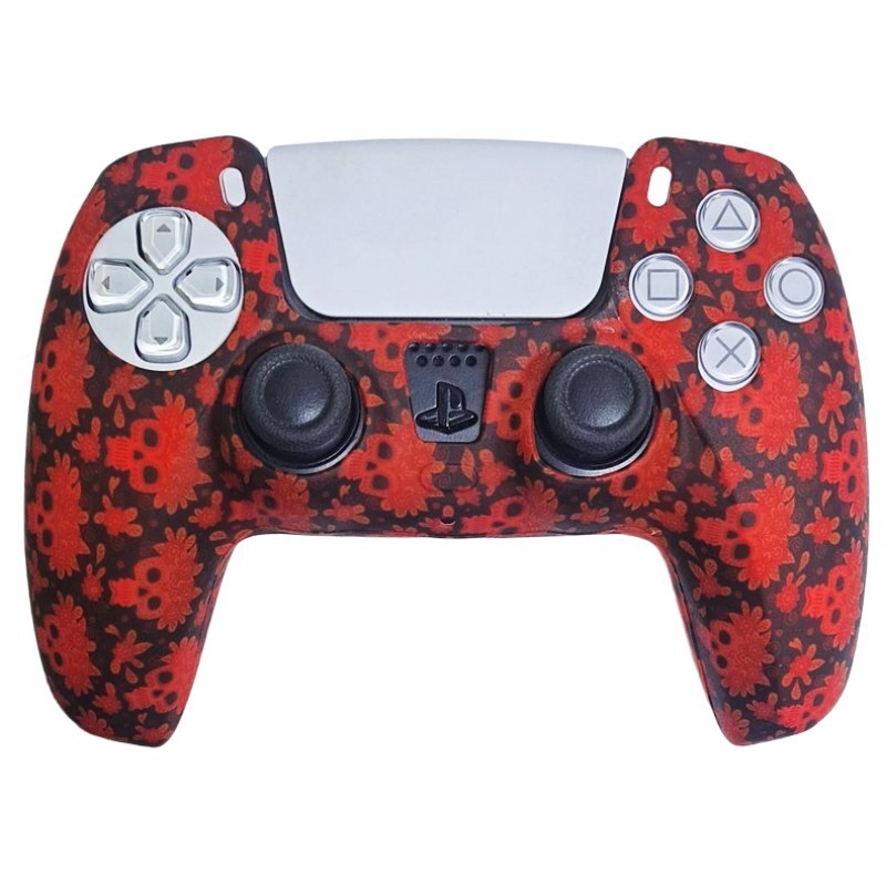روکش دسته بازی PS5 طرح Flower skull
