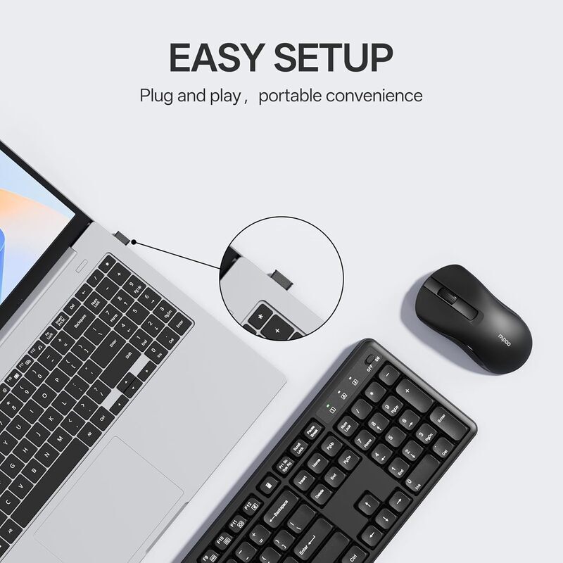 کیبورد و موس بی سیم رپو X2100