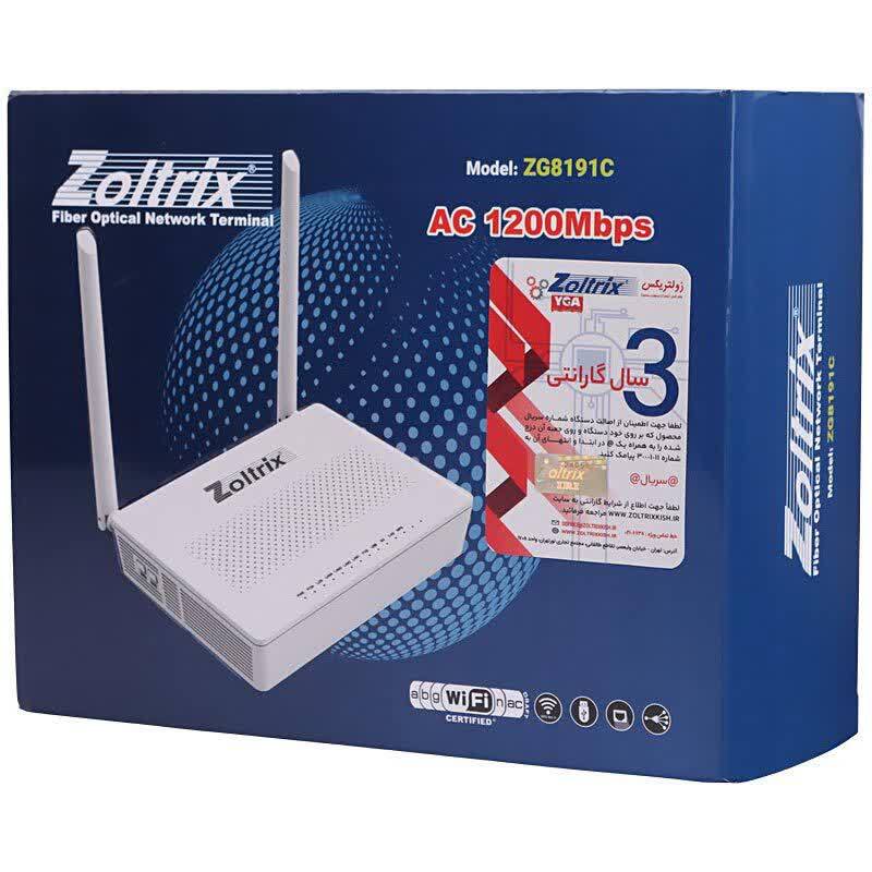 مودم روتر فیبر نوری زولتریکس ZG8191C