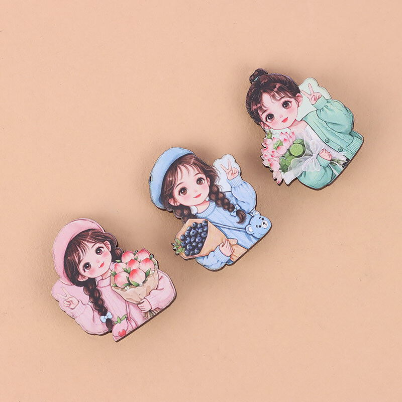 گیره سر پارسام طرح دختر گل به دست کد 1010057