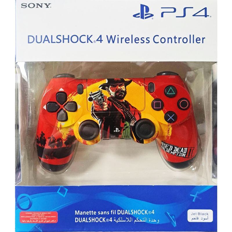 دسته بازی بی سیم SONY PlayStation 4 DualShock 4 High Copy&nbsp;طرح Red Dead Redemption 2