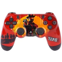 دسته بازی بی سیم SONY PlayStation 4 DualShock 4 High Copy&nbsp;طرح Red Dead Redemption 2