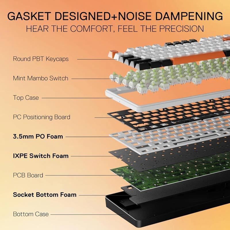 کیبورد بی سیم گیمینگ ردراگون WYVERN K689 PRO