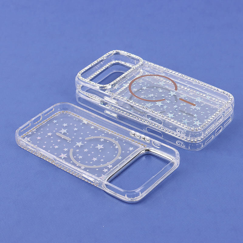 قاب ستاره دور نگین دار طرح مگ سیف