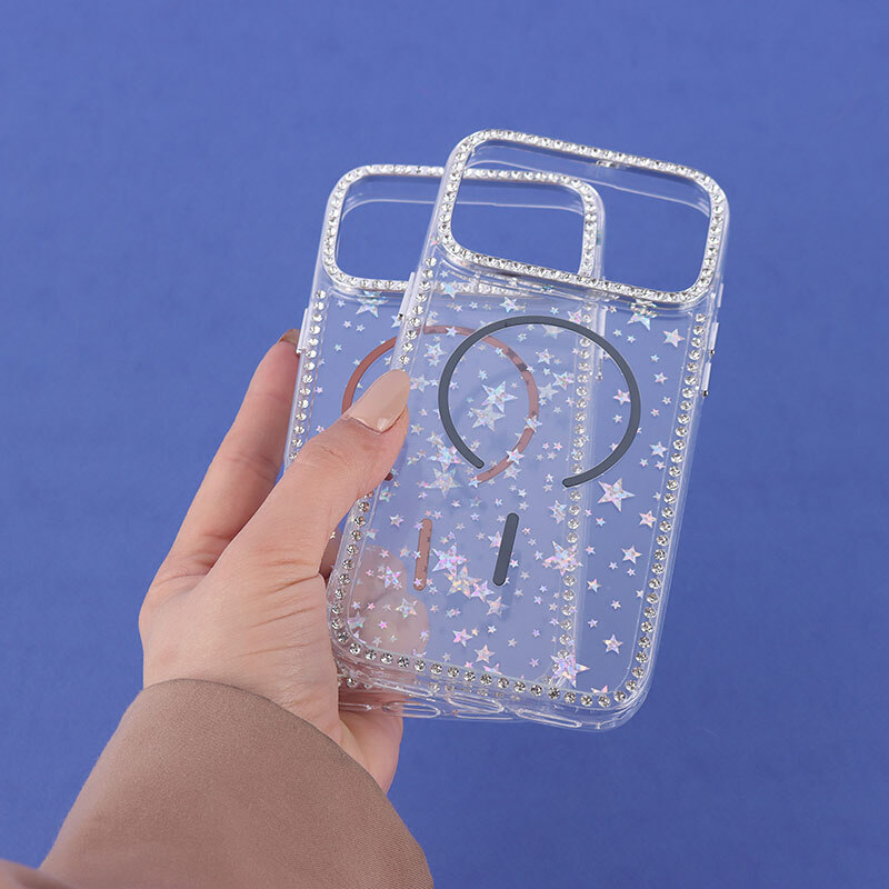 قاب ستاره دور نگین دار طرح مگ سیف