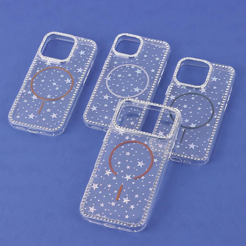 قاب ستاره دور نگین دار طرح مگ سیف