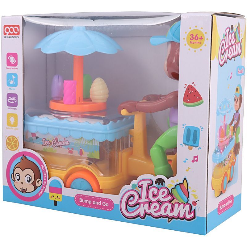 اسباب بازی میمون بستنی فروش موزیکال Le Xuan Di Toys NO.802 کد 101982
