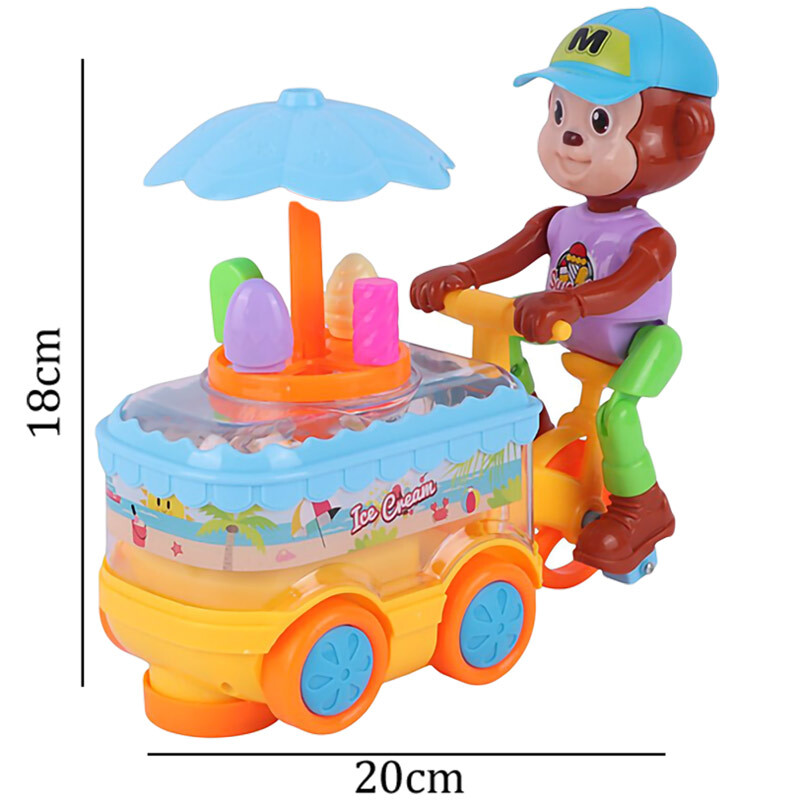 اسباب بازی میمون بستنی فروش موزیکال Le Xuan Di Toys NO.802 کد 101982