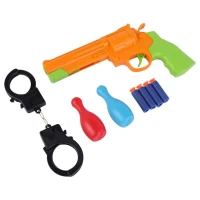 ست اسباب بازی تفنگ هفت تیر و دستبند راشا تویز No.3306 کد 201154