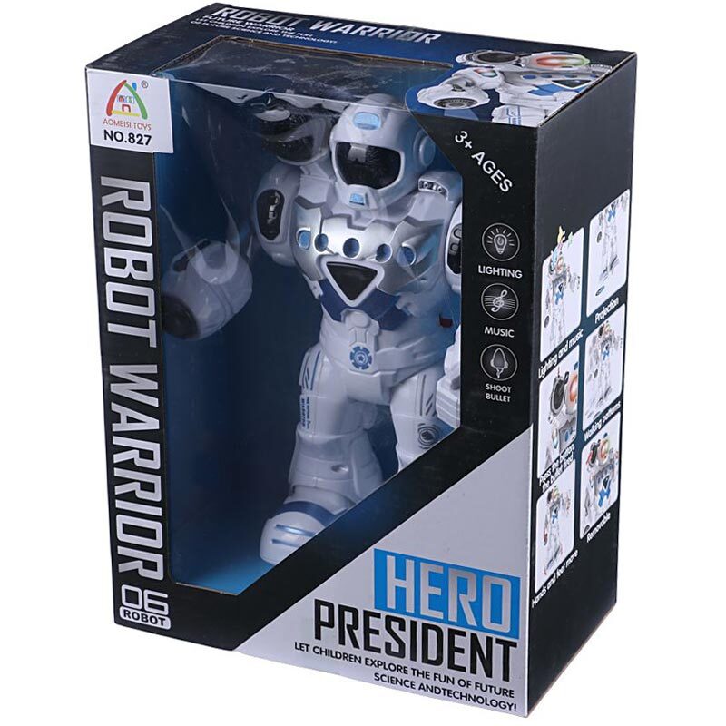 ربات مبارز موزیکال تیر پرتاب کن Aomeisi Toys NO.827 کد 101923