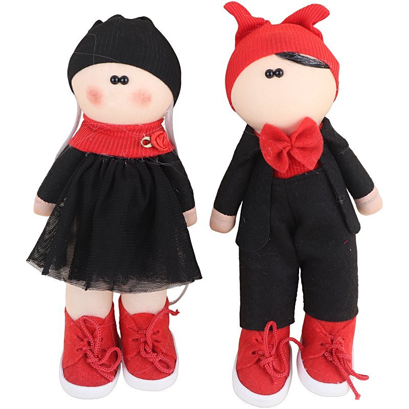 عروسک پارچه ای روسی دختر و پسر 20 سانتی متر