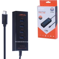 هاب 4 پورت Type-C دی نت DT-423
