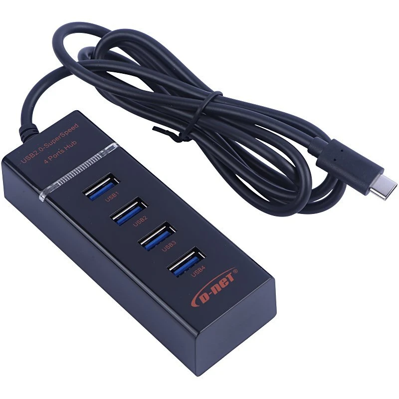 هاب 4 پورت Type-C دی نت DT-423