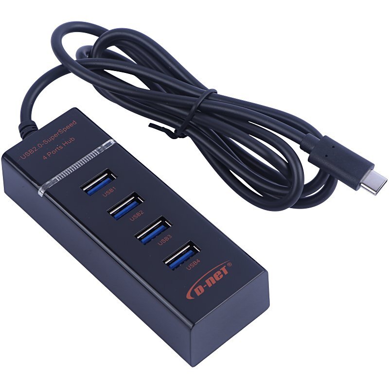 هاب 4 پورت Type-C دی نت DT-423