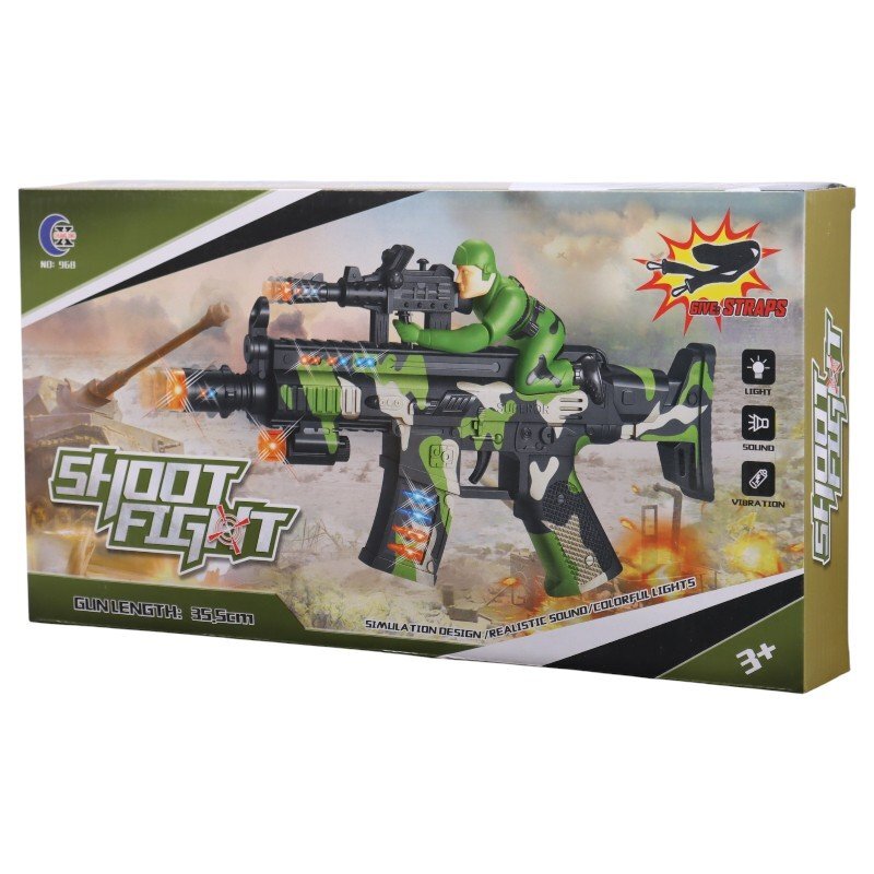 تفنگ مسلسل اسباب بازی موزیکال NO.968 کد 101024