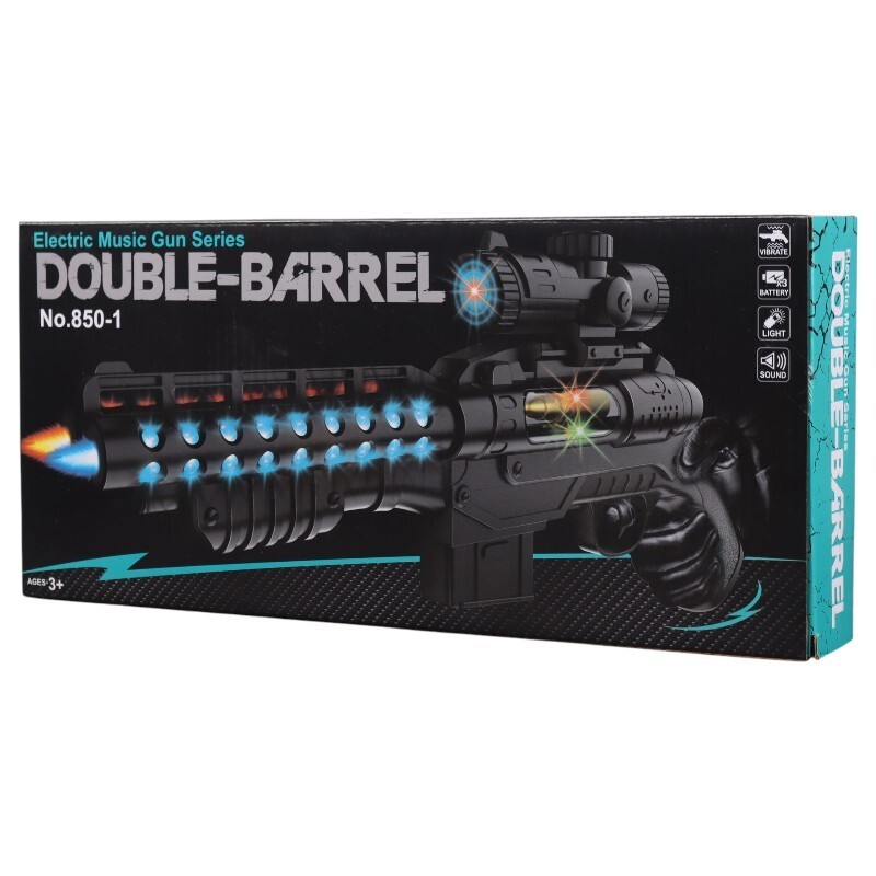 تفنگ دو لوله اسباب بازی موزیکال NO.850 کد 101708