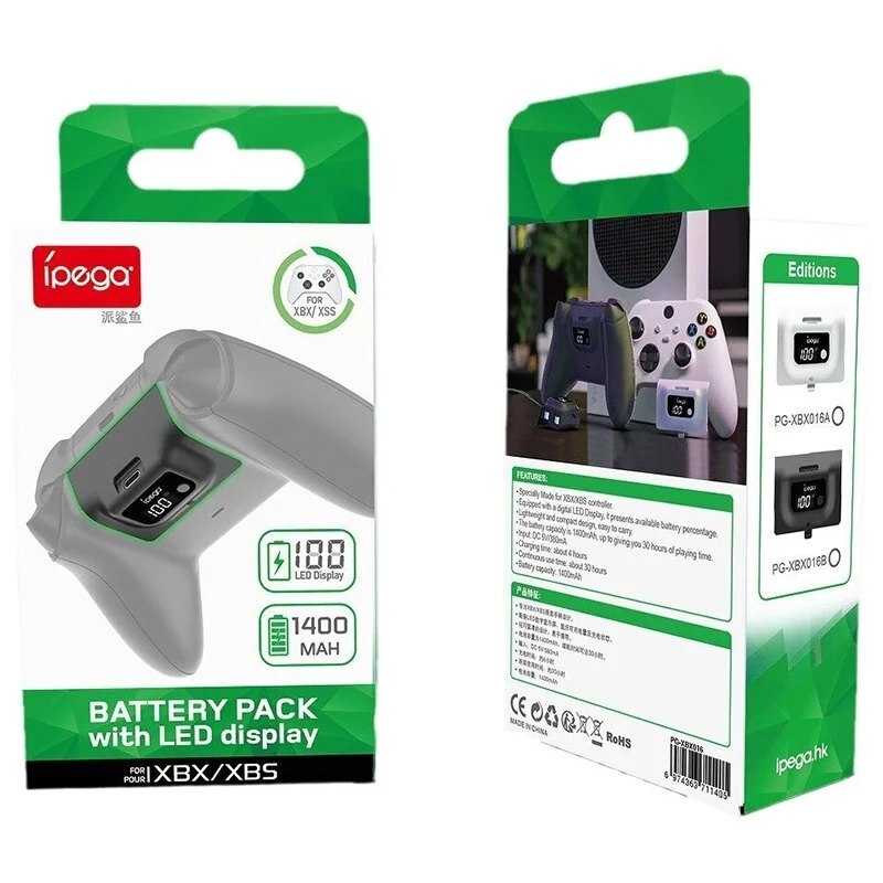 باتری و شارژر دسته بازی ipega PG-XBX016 1400mAh
