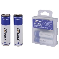 باتری دوتایی قلمی شارژی DRcell 2AC2200 AA 1466mAh