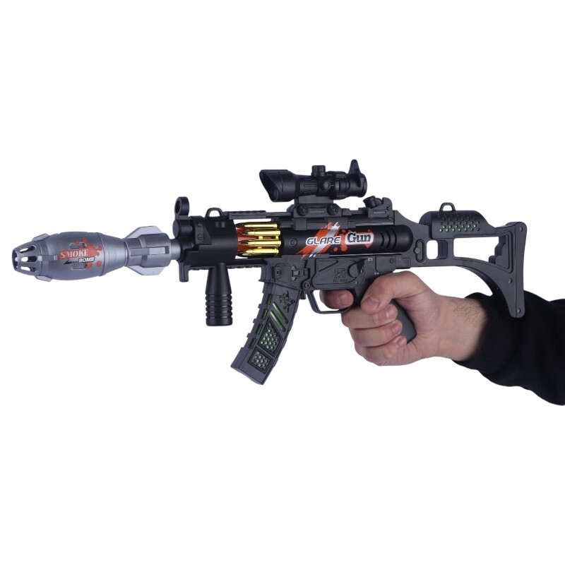 تفنگ اسباب بازی موزیکال دودزا Mei Zhi NO.8645 کد 101243