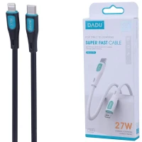 کابل تایپ سی به لایتنینگ فست شارژ 27 وات دادو DC-C179 طول 1 متر