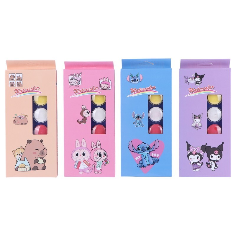 آبرنگ 12 رنگ فانتزی K-202