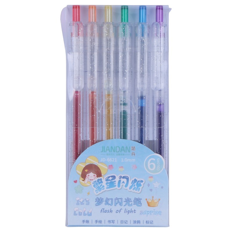 روان نویس اکلیلی جیاندان 1 میلی متر JD-6621 بسته 6 عددی